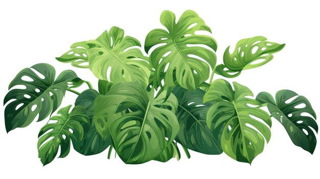 Vector Monstera à fond blanc