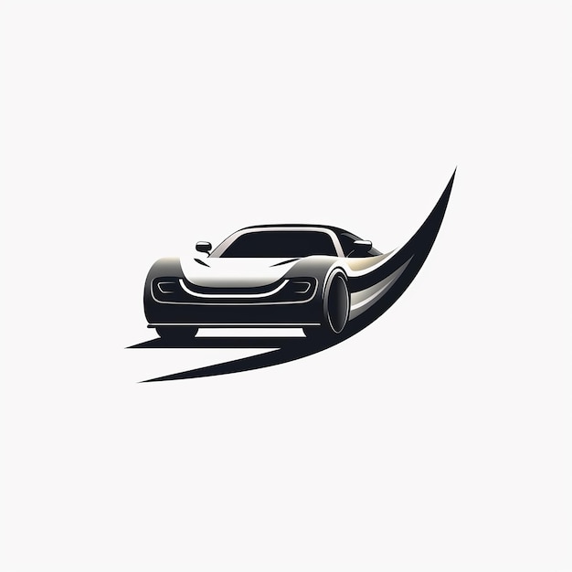 Photo vector de voiture 2d logo icône minimale