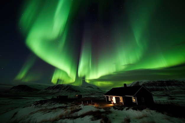 Une veilleuse photo d'aurore nature