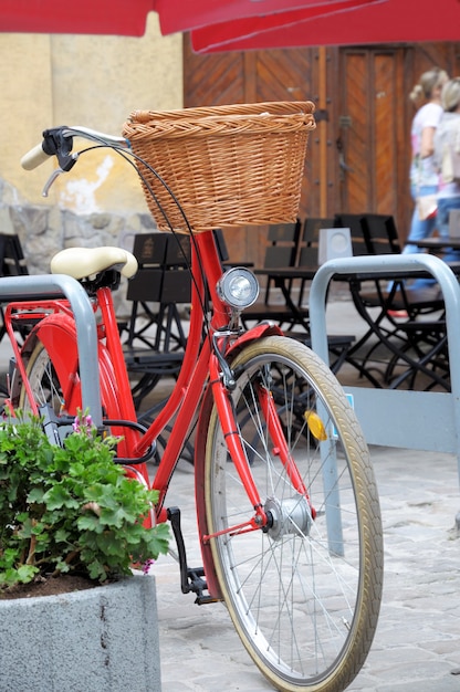 Vélo dans le centre de Lviv