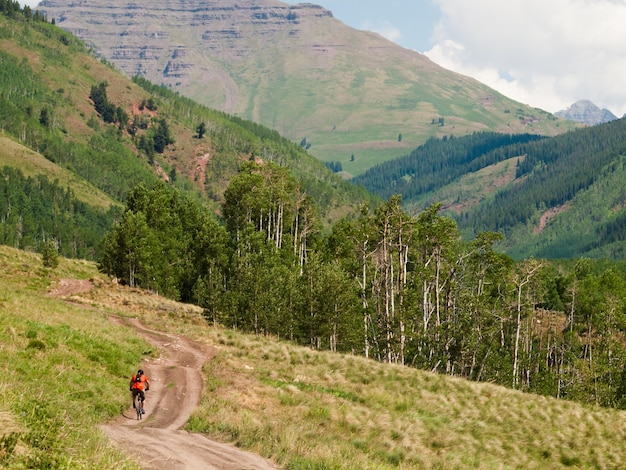 Vélo de montagne à Crested Butte, Colorado.