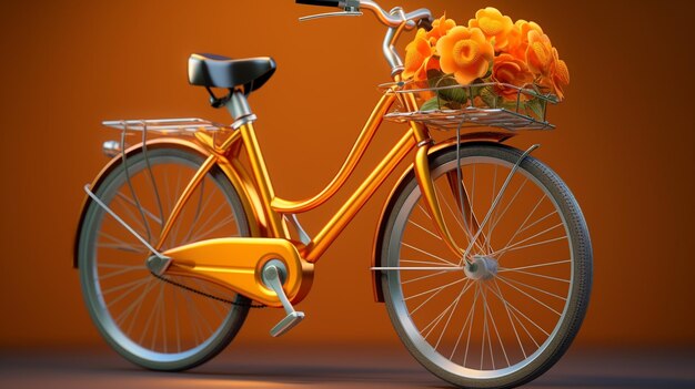 Photo vélo orange