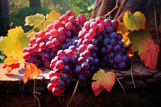 Vendanges de Raisins Ai Générative