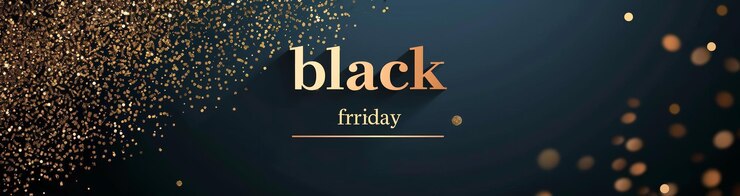 Photo vendredi noir offres de vente bannière web fond noir