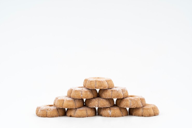 Photo venez des biscuits séchés sur une surface blanche