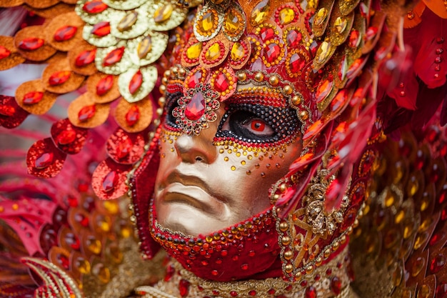 Photo venise, italie. carnaval de venise, tradition italienne typique et fête avec masques en vénétie.