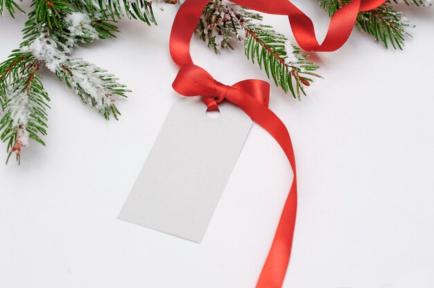 Vente de cartes d'invitation pour Noël avec un arc rouge