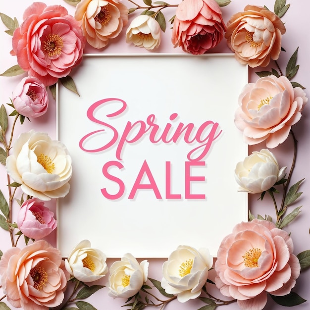 Vente de fleurs de printemps