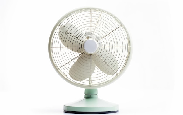 Photo ventilateur de refroidissement portable sur fond blanc