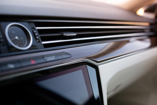 Photo ventilation d'air dans une voiture moderne de luxe