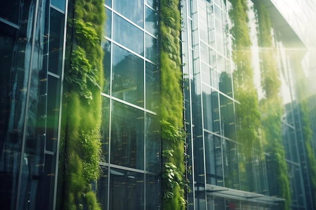 Verdure verticale Une ville futuriste aux jardins imposants