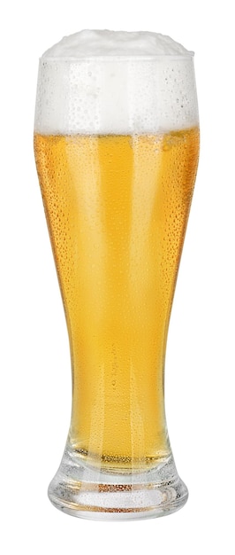 Verre de bière blanc