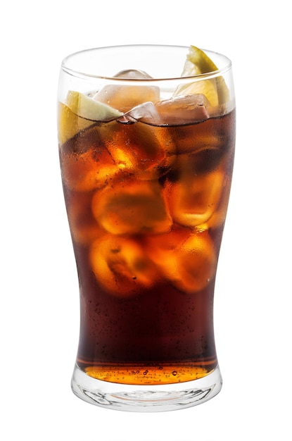 Un verre de cola frais et froid