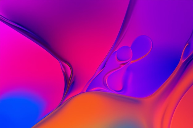 un verre de couleur pourpre et rose avec un motif pourpre et orange