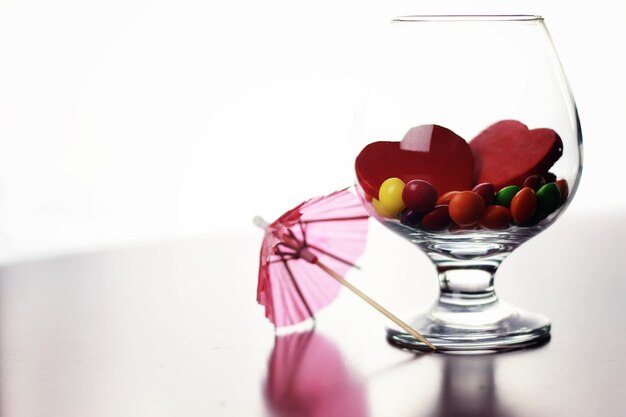 Verre à dragée couleur bonbon