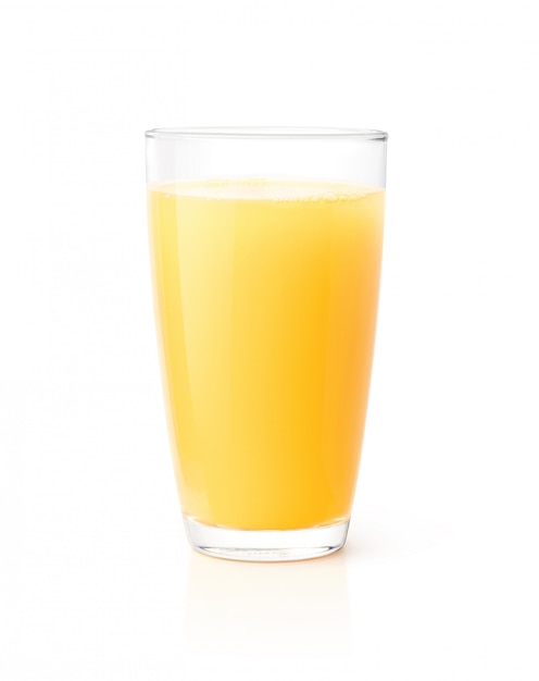 Verre de jus d'ananas Tracé de détourage.