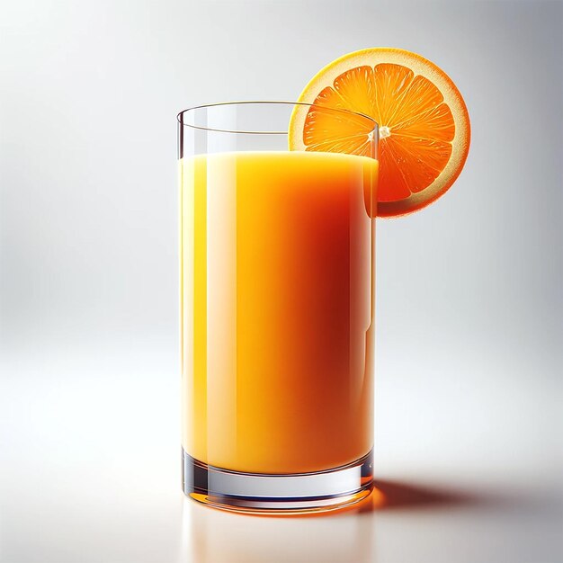 Photo verre de jus d'orange isolé sur fond blanc