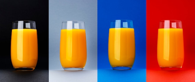 Verre de jus d'orange isolé