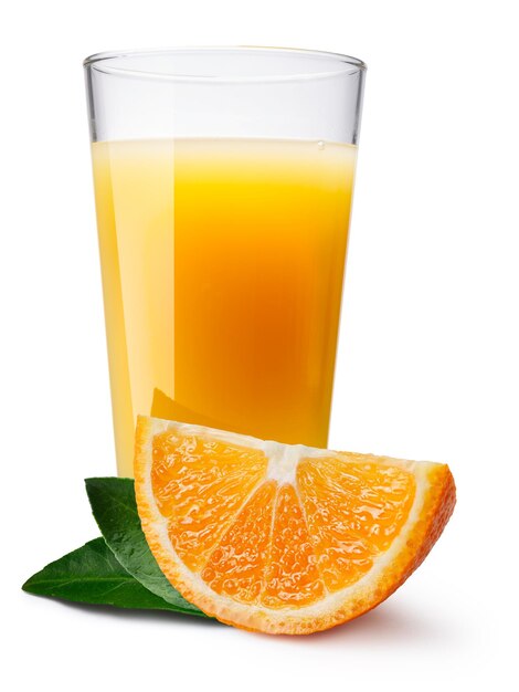 Photo verre avec jus d'orange