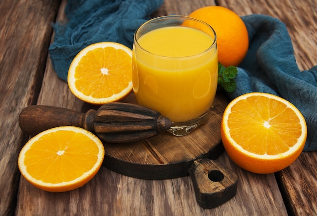 Verre de jus d&#39;orange