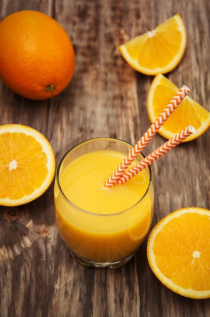 Verre de jus d&#39;orange