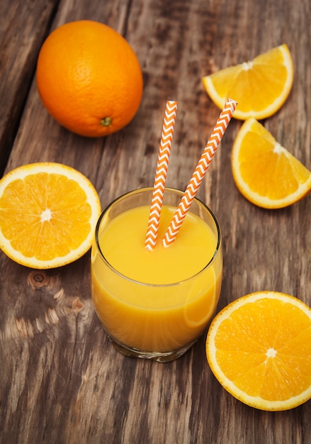 Verre de jus d&#39;orange