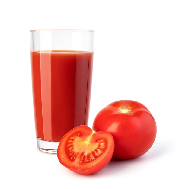 Photo verre de jus de tomate