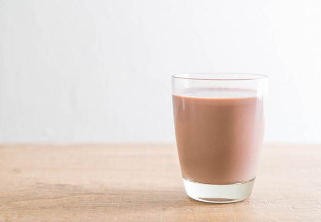 verre de lait au chocolat