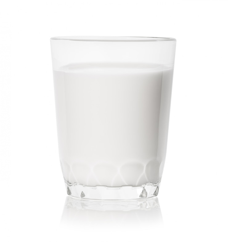 Photo verre de lait bas
