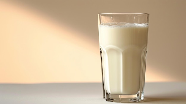 verre de lait isolé sur un fond blanc blanc