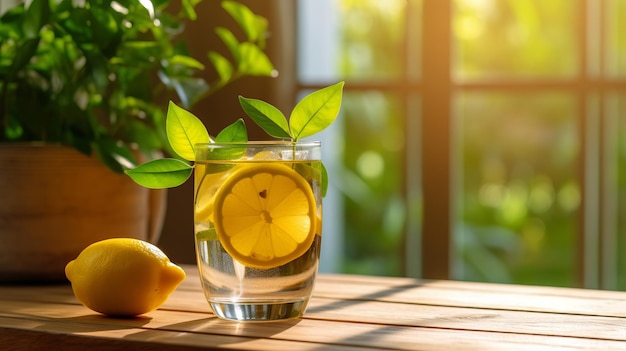 Verre de limonade Illustration AI GenerativexA