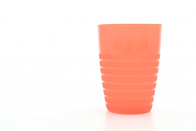 verre plastique rouge