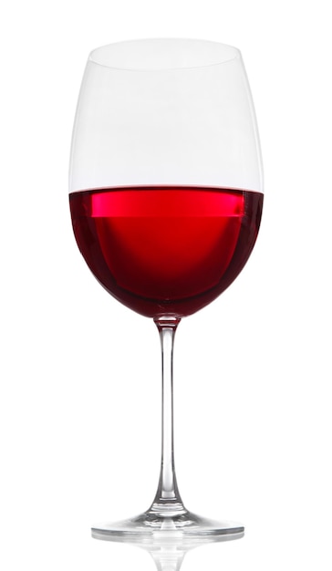 Verre de vin sur fond gris