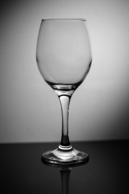 Verre à vin vide