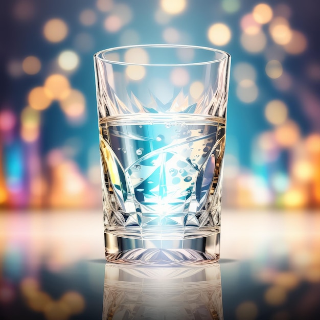 Un verre de whisky avec des cubes de glace Un verre de whiskey avec des cubs de glace
