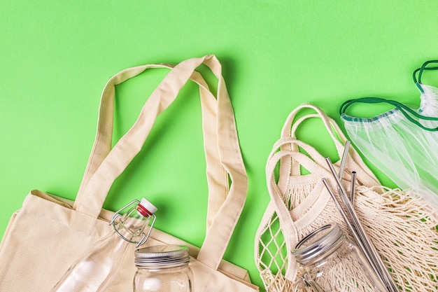 Verrerie de sacs en coton pour des achats en plastique gratuits