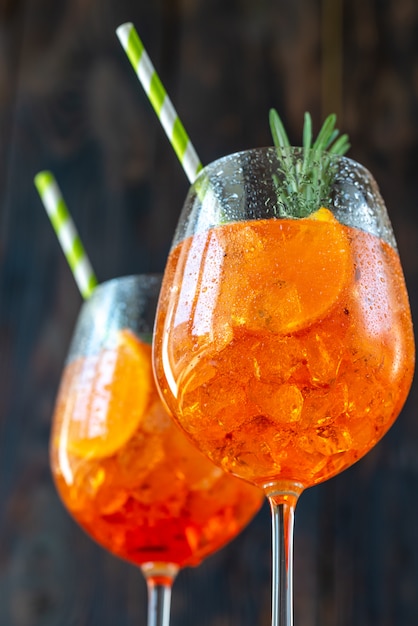 Verres de cocktail Aperol Spritz