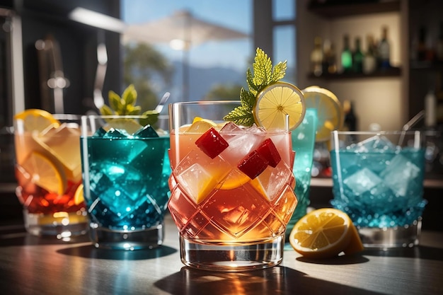 Verres à cocktails