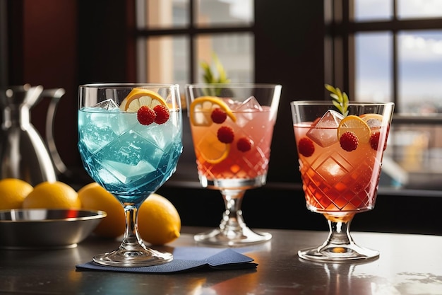Photo verres à cocktails