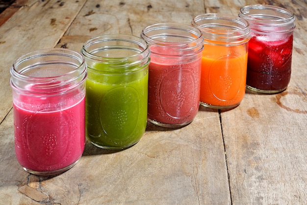 Verres à jus de fruits et légumes