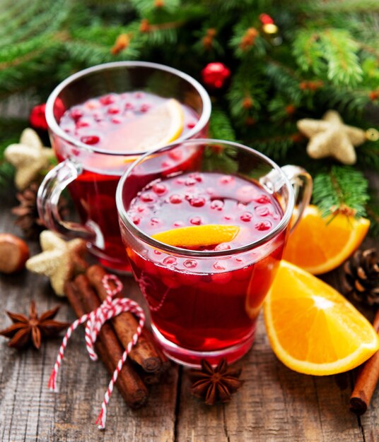 Verres de vin chaud