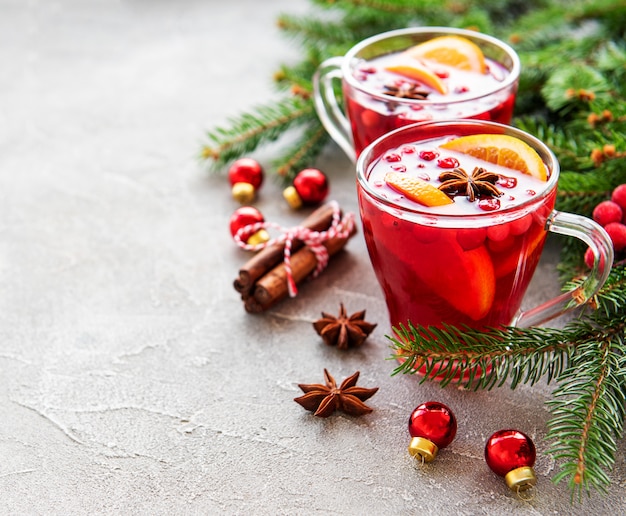 Verres de vin chaud