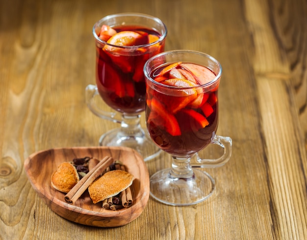 Verres de vin chaud