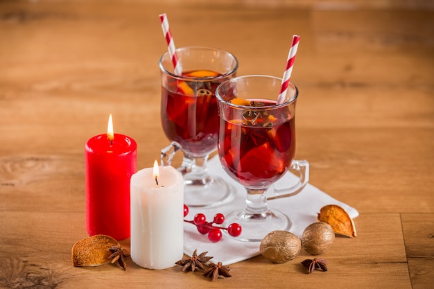 Verres de vin chaud