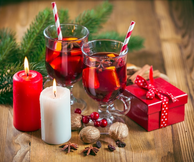 Verres de vin chaud