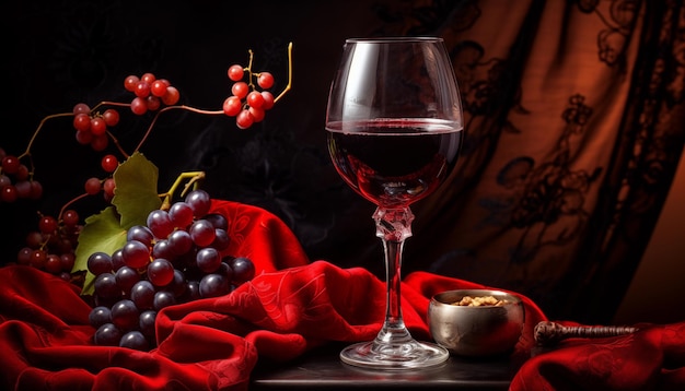 Des verres de vin rouge