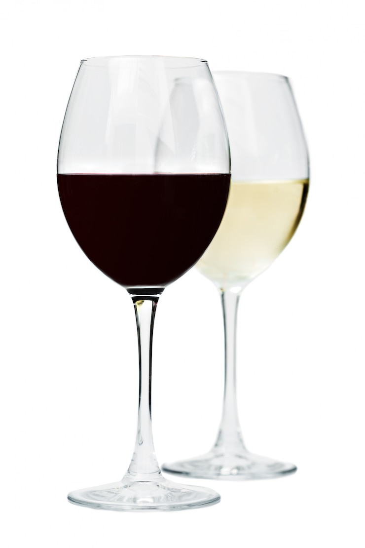 Photo verres à vin sur la table
