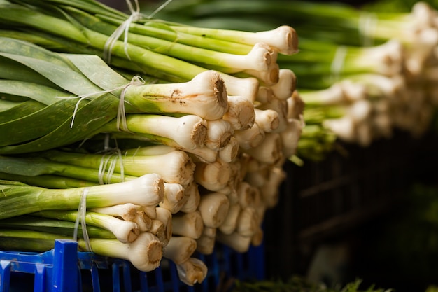 Verts frais au marché des fermiers