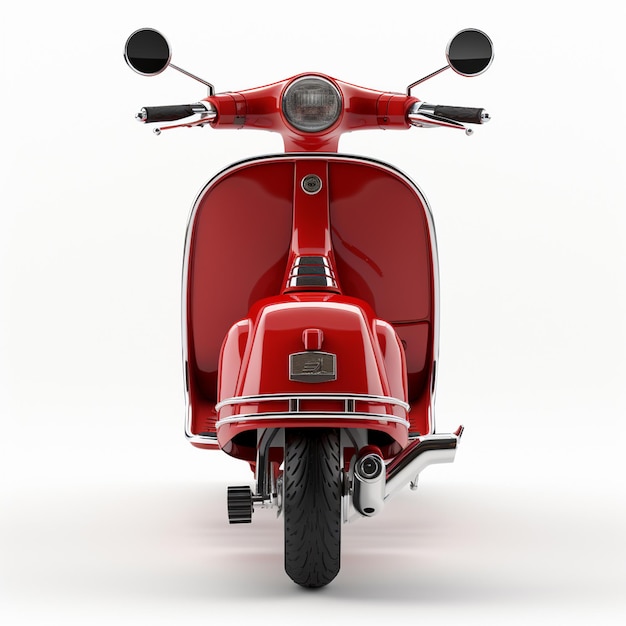 Une vespa à la cerise rouge de 1964