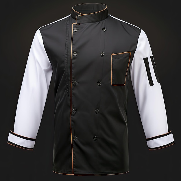 Photo veste de chef maquette uniforme de chef veste de chef